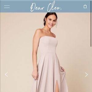 Dear Cleo Ruby Bridesmaids Dress, Sandalwood, size 6